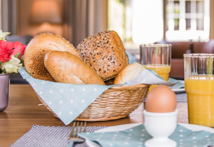 Ontbijtpakket in huisje